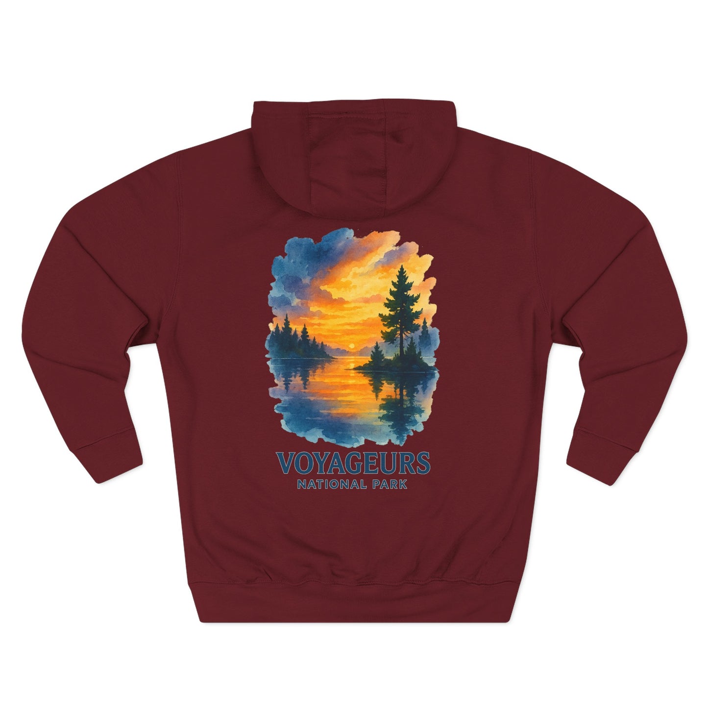 Voyageurs National Park Watercolor Hoodie