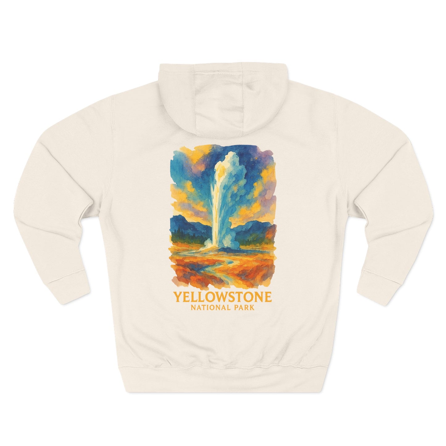 Yellowstone National Park Watercolor Hoodie