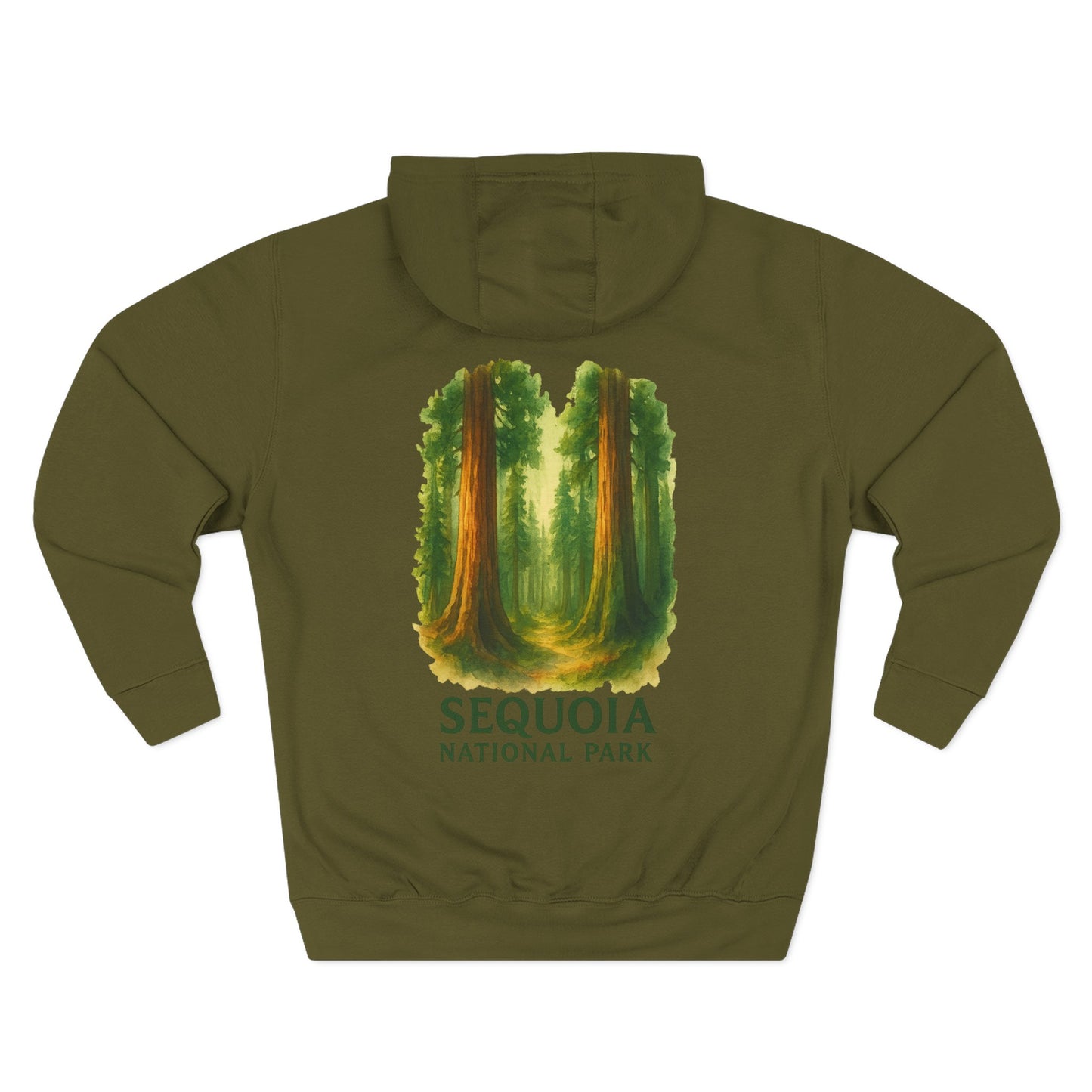 Sequoia National Park Watercolor Hoodie