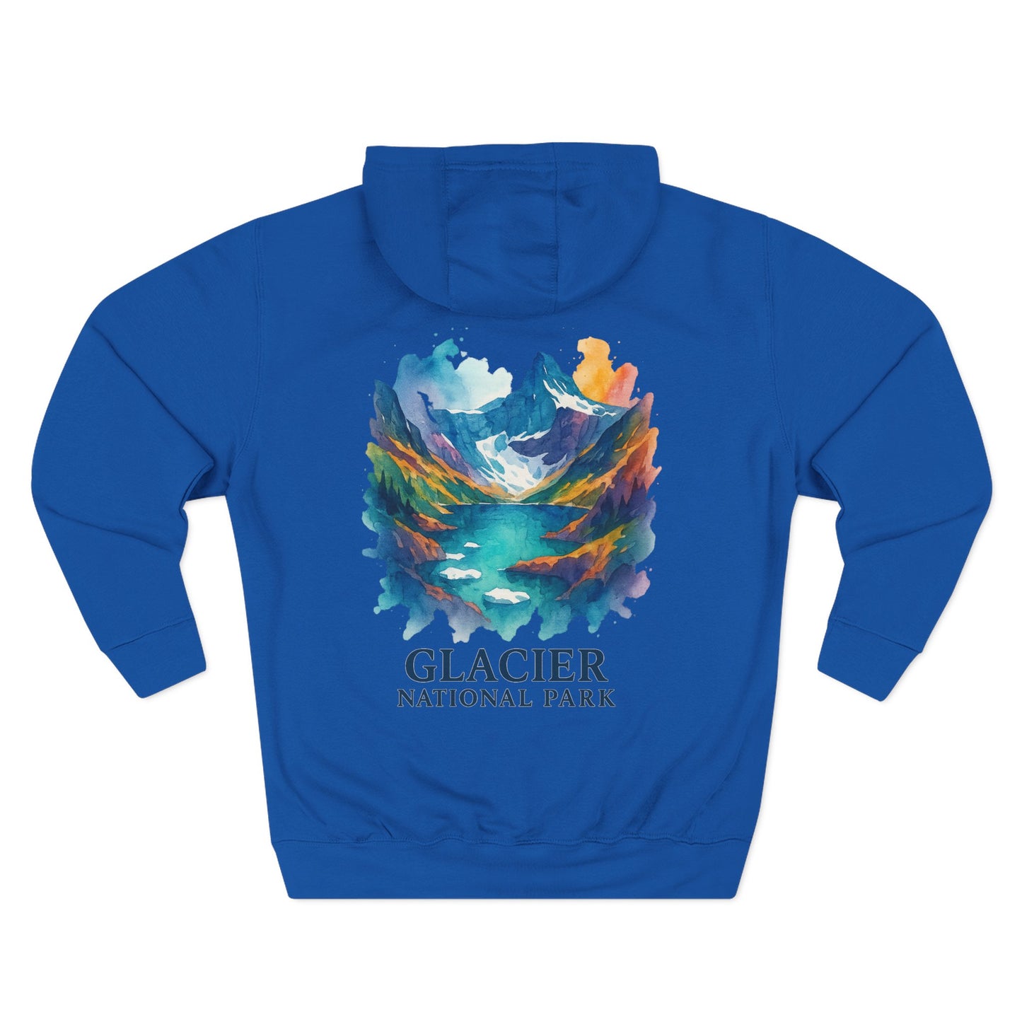 Glacier National Park Watercolor Hoodie