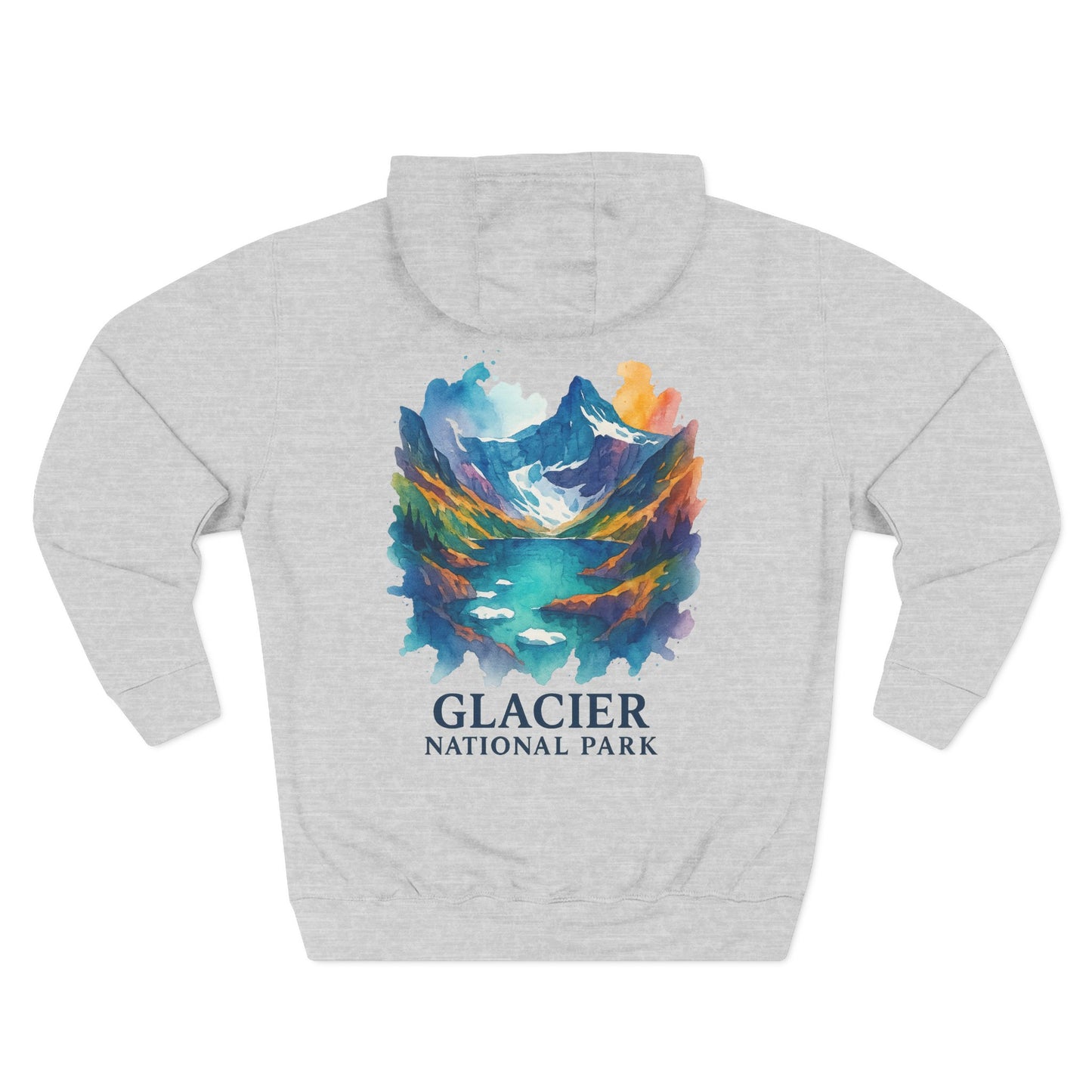 Glacier National Park Watercolor Hoodie