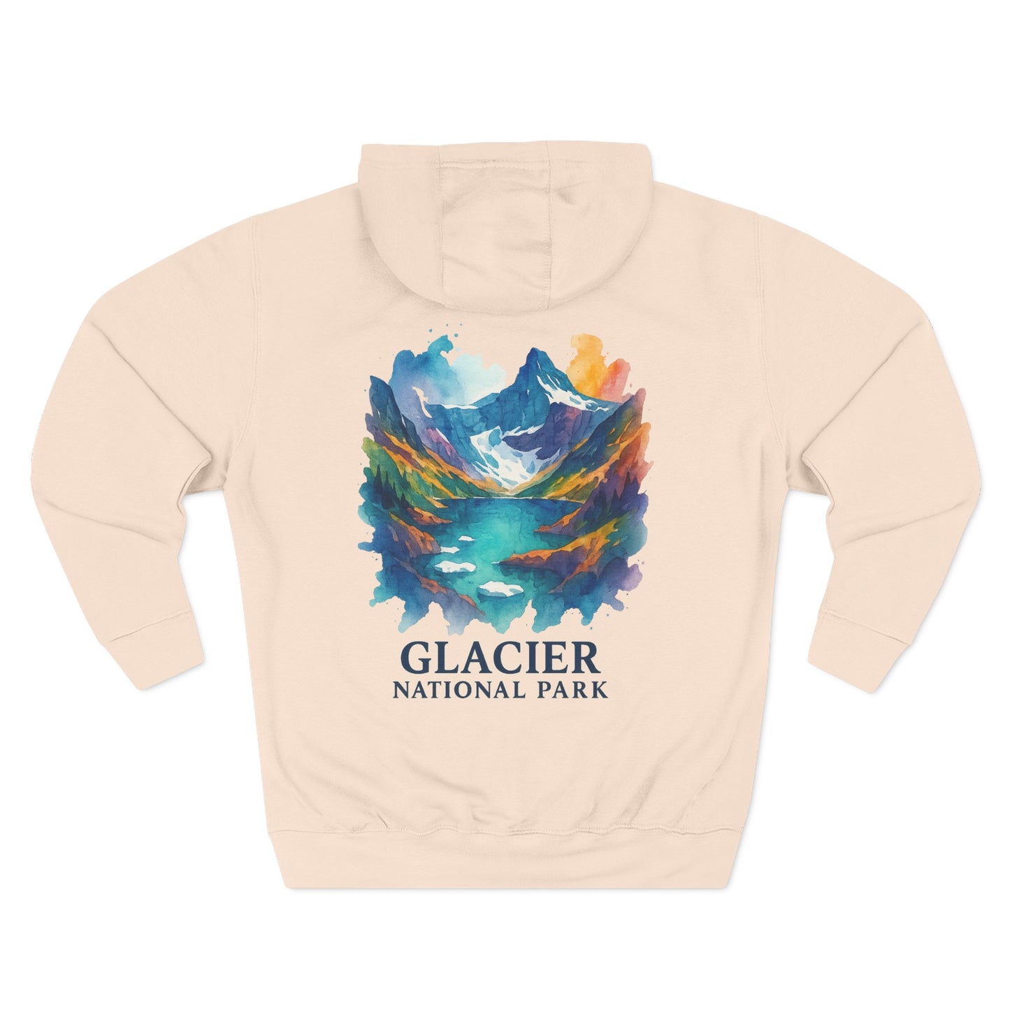 Glacier National Park Watercolor Hoodie