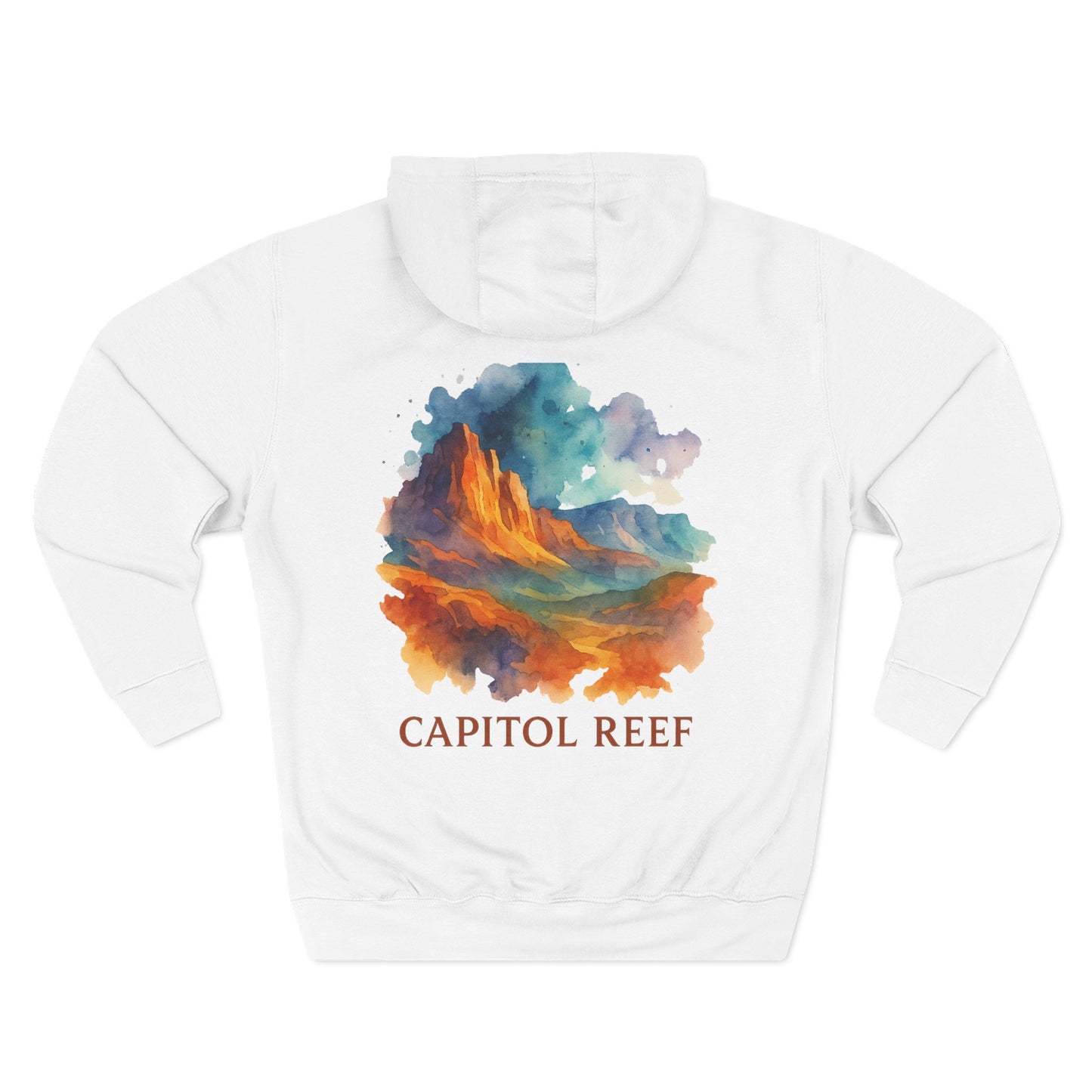 Capitol Reef National Park Watercolor Hoodie