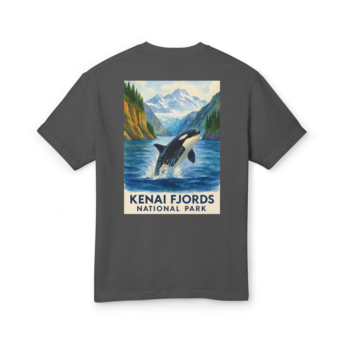 Kenai Fjords National Park Watercolor T-Shirt