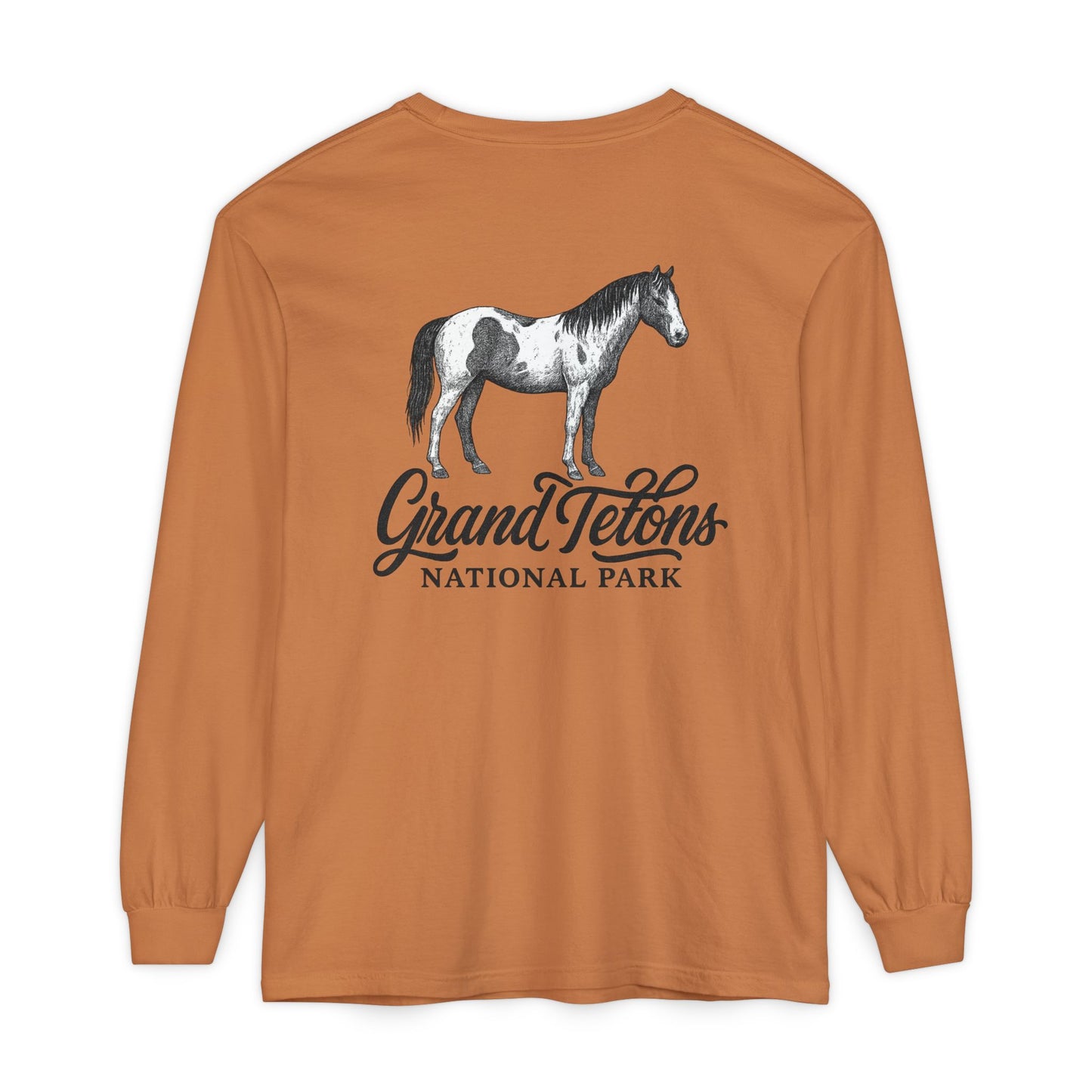 Grand Teton Park Shirt Long Sleeve Wild Horse Tee