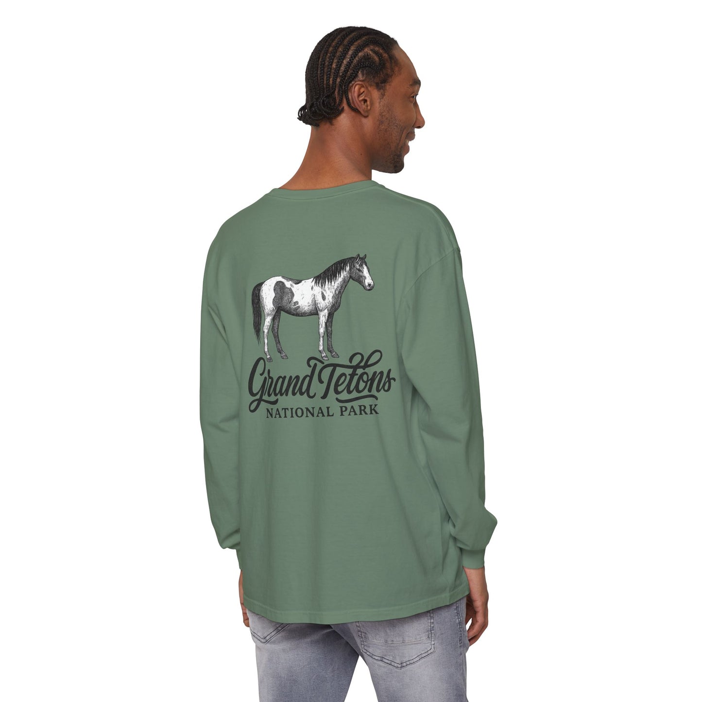 Grand Teton Park Shirt Long Sleeve Wild Horse Tee