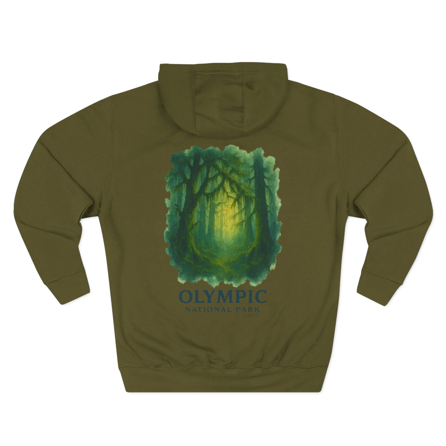 Olympic National Park Watercolor Hoodie