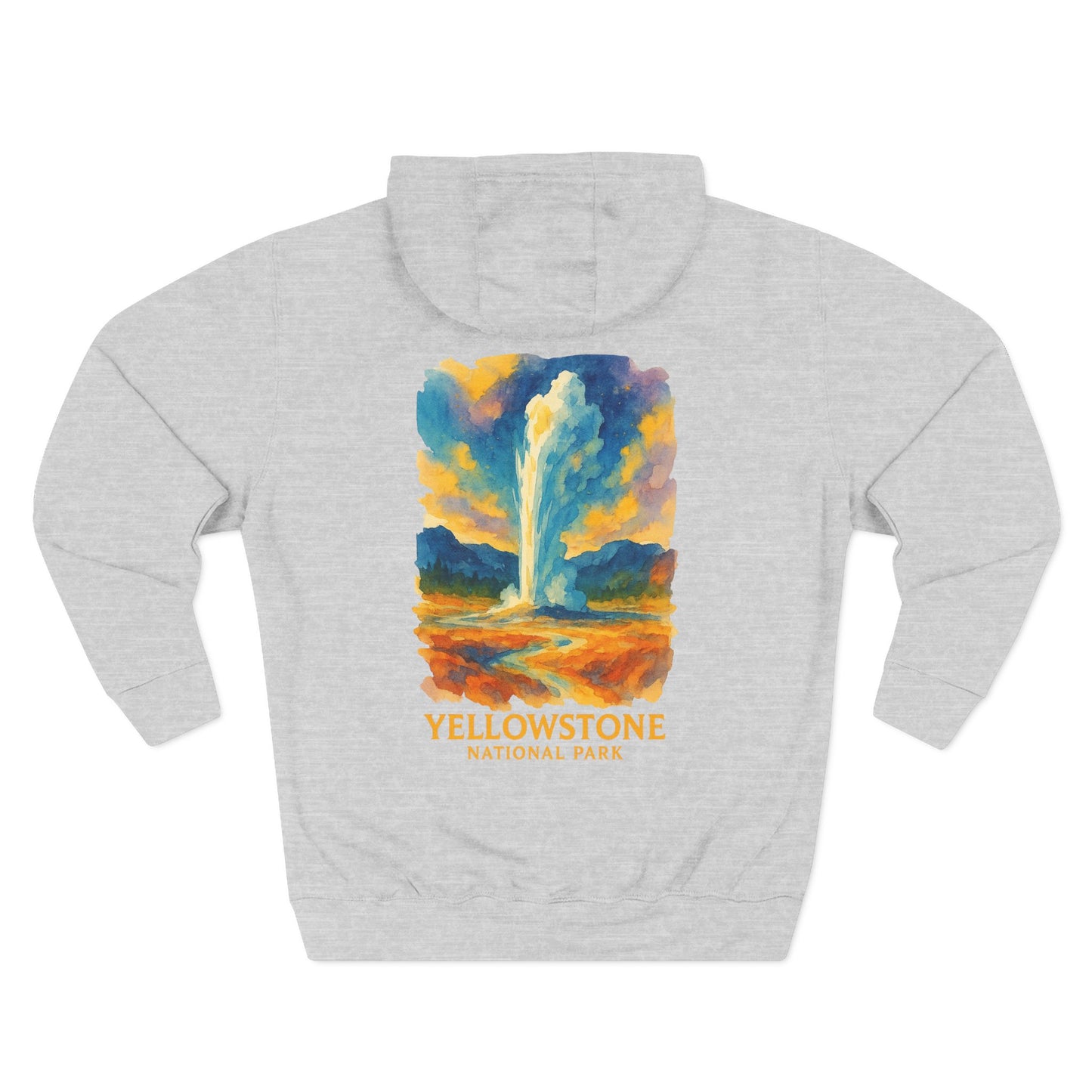 Yellowstone National Park Watercolor Hoodie