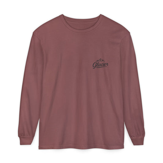 Glacier National Park Long Sleeve Map Tee