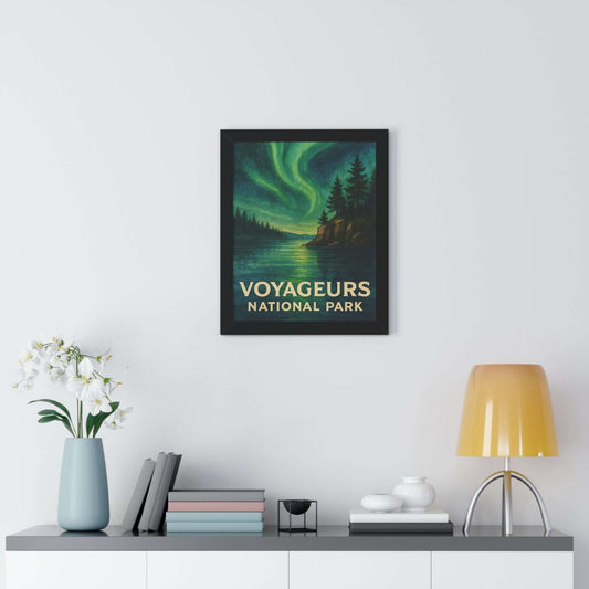Voyageurs National Park Framed Vertical Poster | Painted Parks