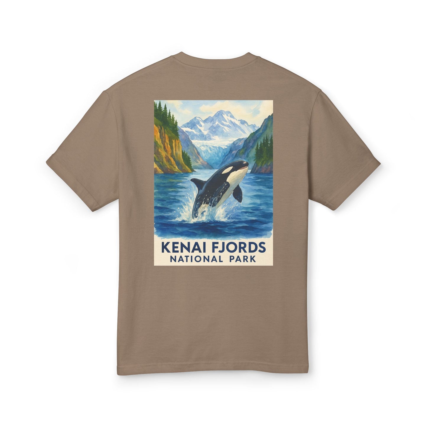 Kenai Fjords National Park Watercolor T-Shirt