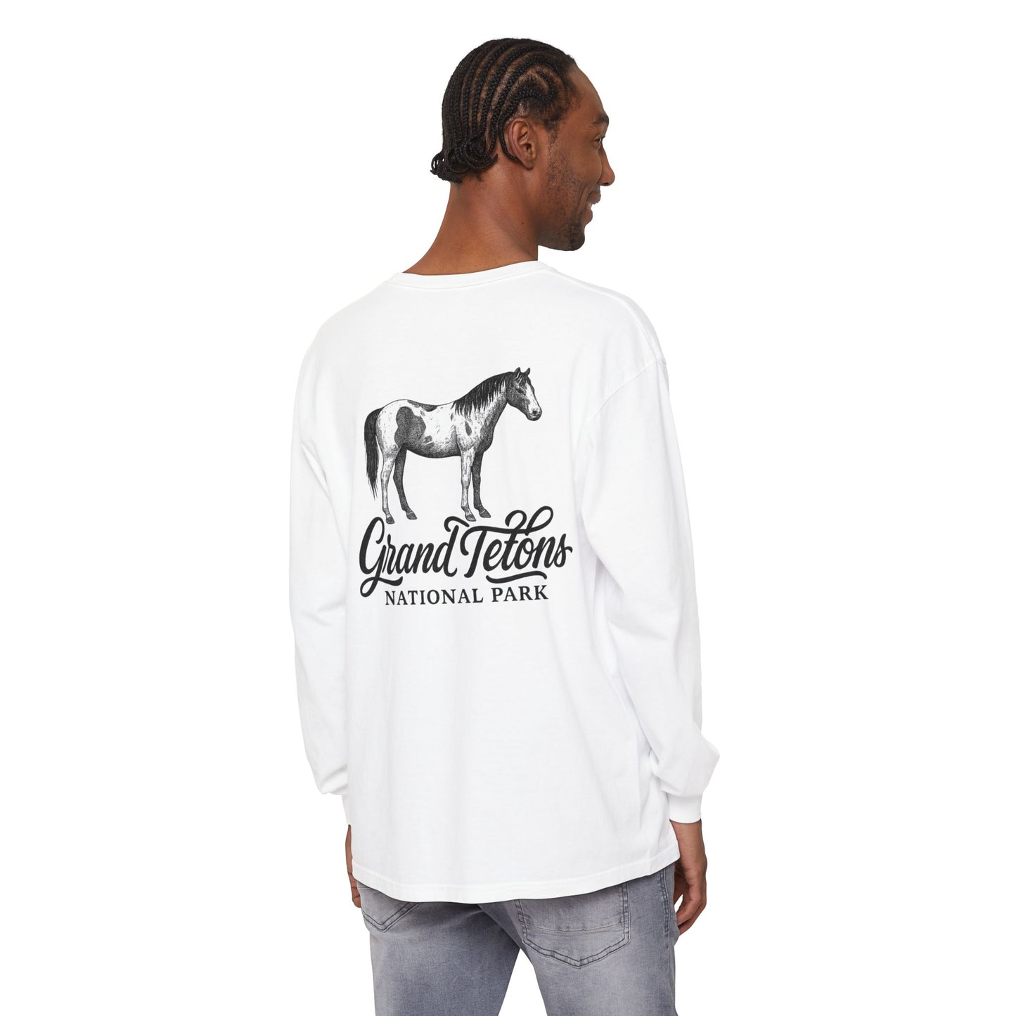 Grand Teton Park Shirt Long Sleeve Wild Horse Tee