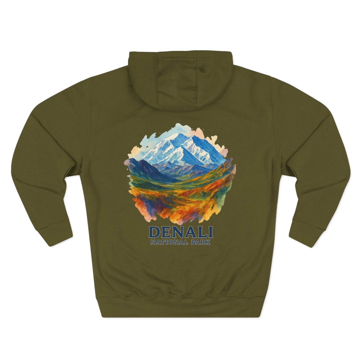 Denali National Park Watercolor Hoodie