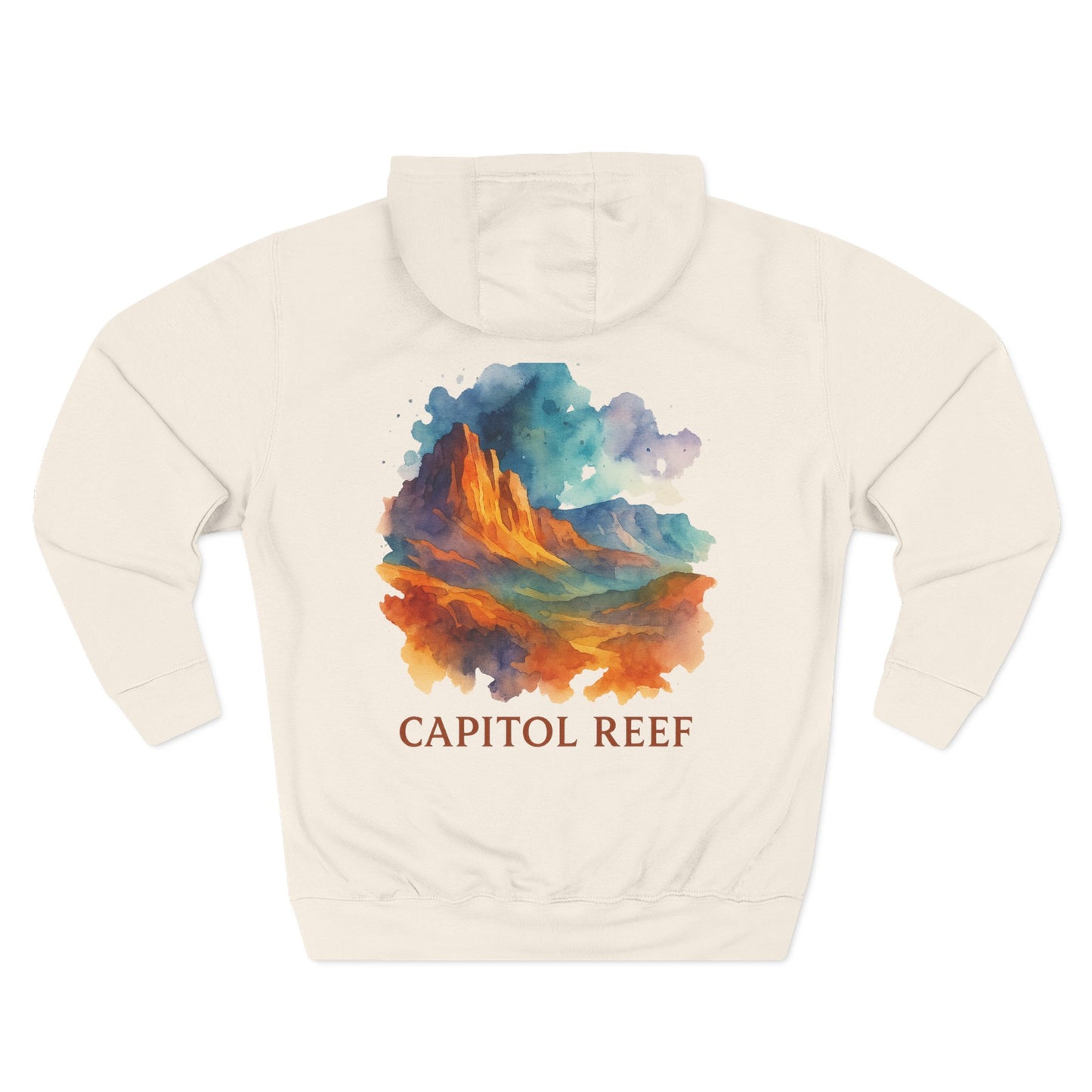 Capitol Reef National Park Watercolor Hoodie