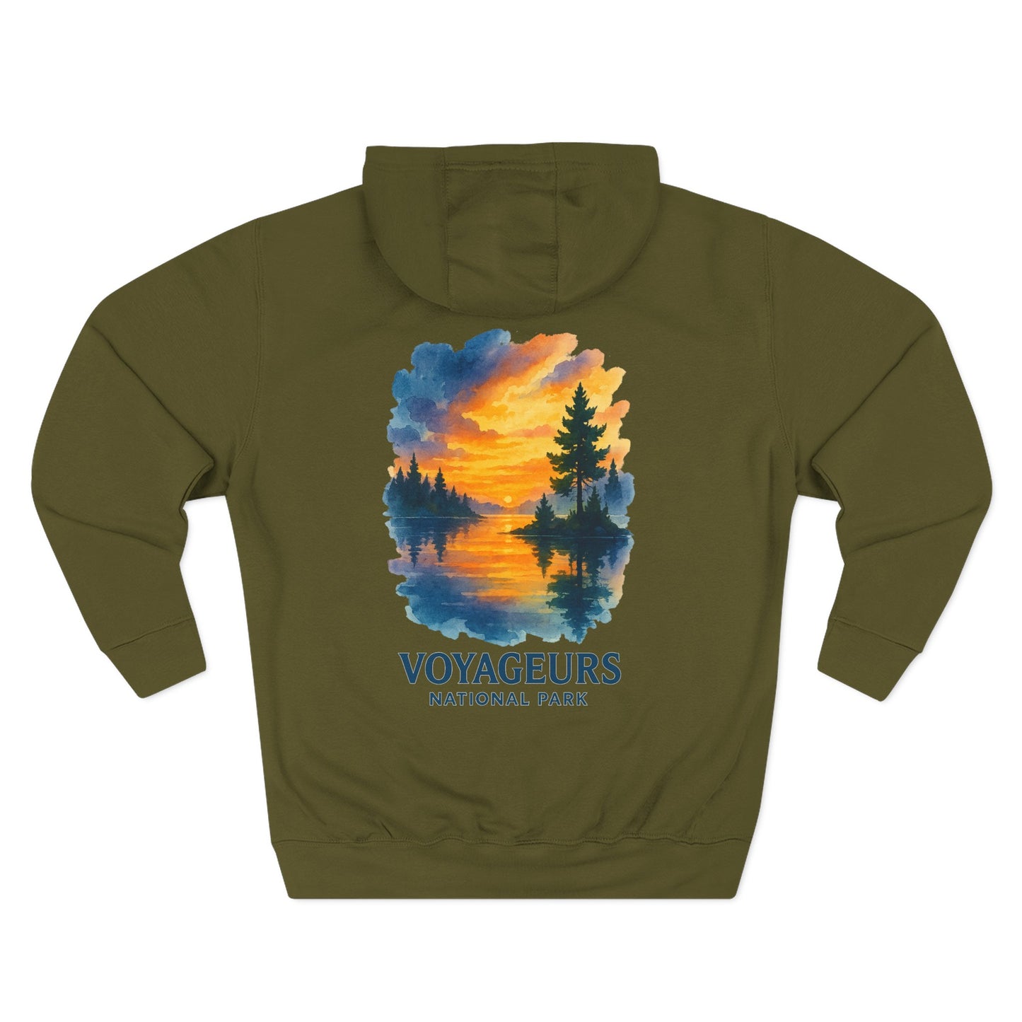 Voyageurs National Park Watercolor Hoodie