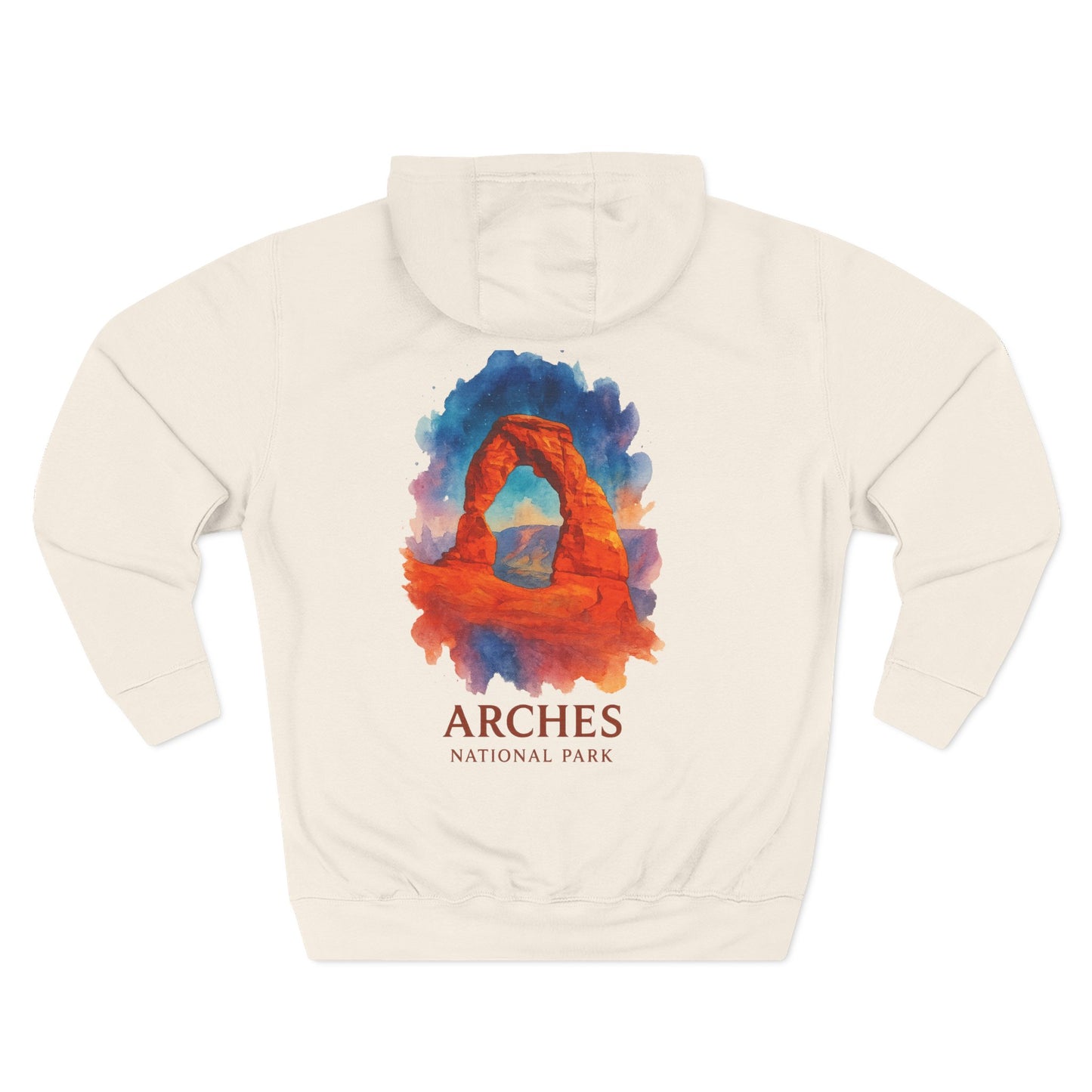 Arches National Park Watercolor Hoodie