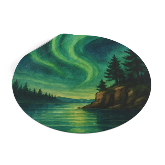 Voyageurs National Park Round Vinyl Stickers | Painted Parks