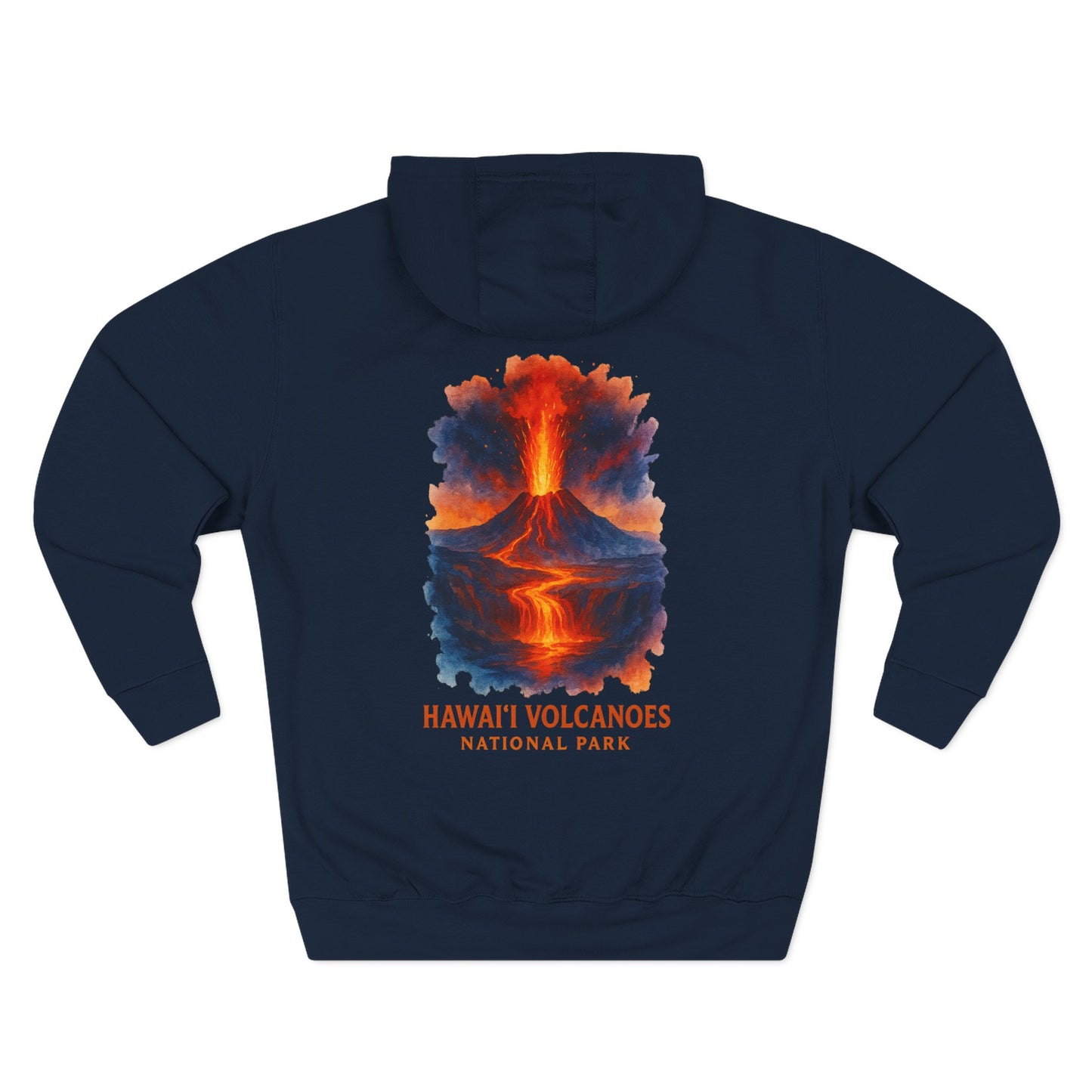 Volcanoes National Park Watercolor Hoodie