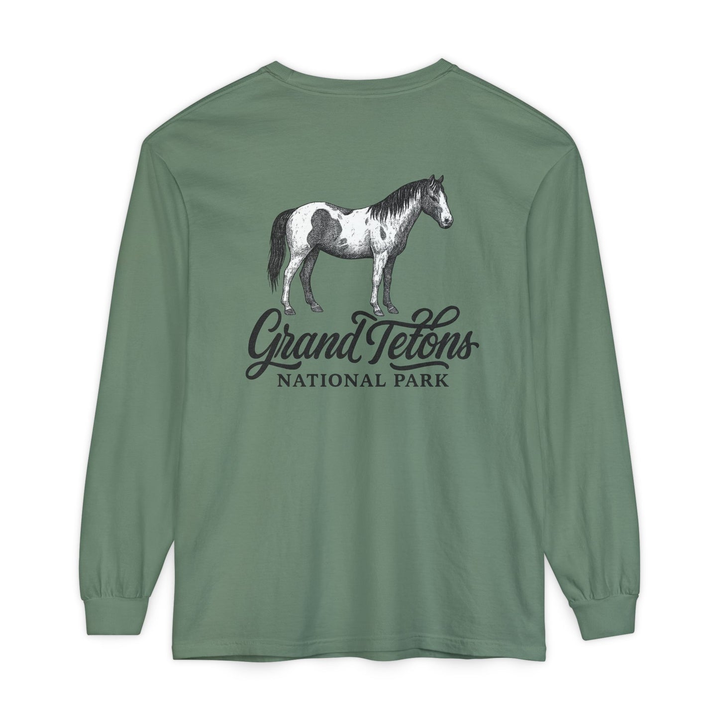 Grand Teton Park Shirt Long Sleeve Wild Horse Tee