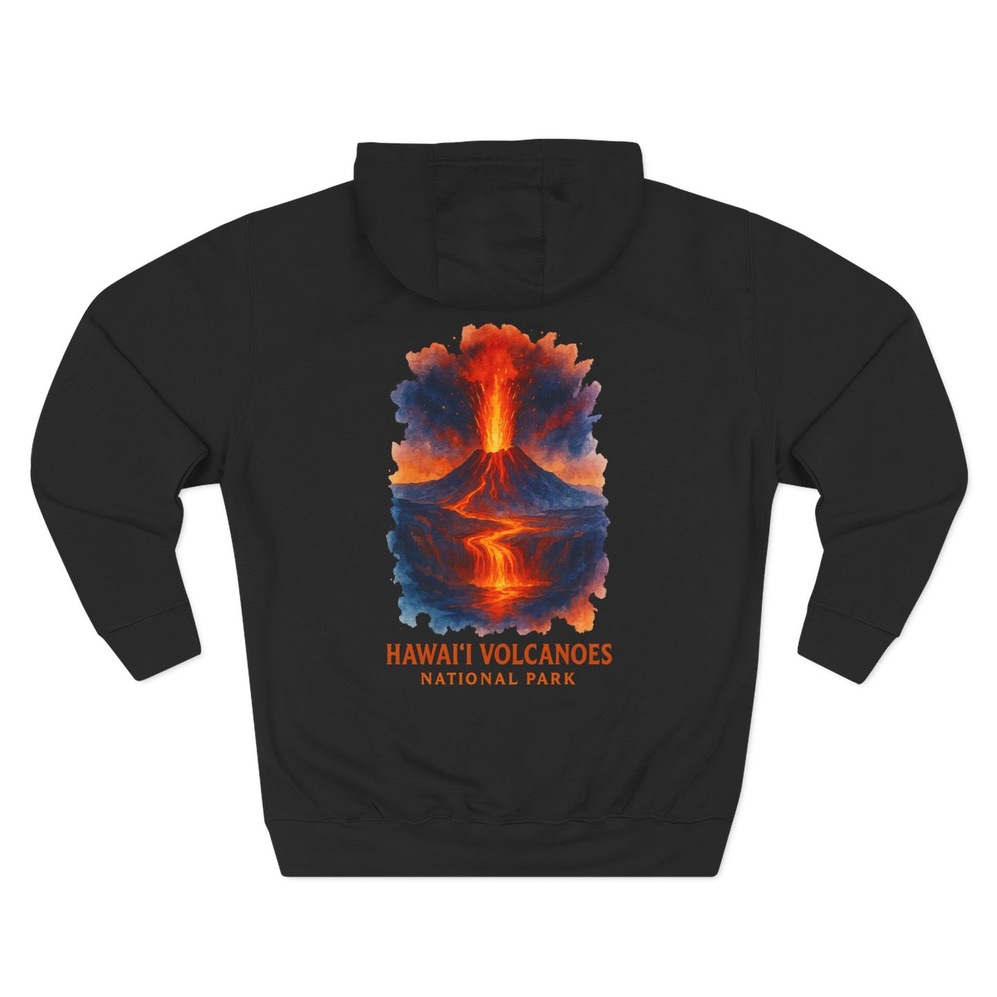 Volcanoes National Park Watercolor Hoodie