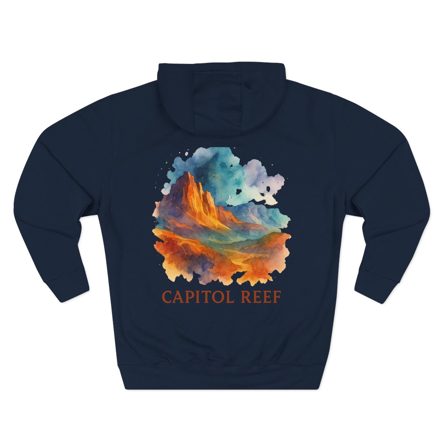 Capitol Reef National Park Watercolor Hoodie