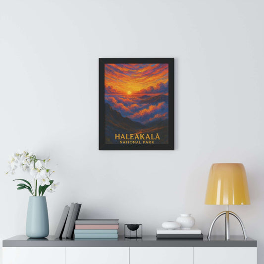 Haleakala National Park Framed Vertical Poster | Painted Parks
