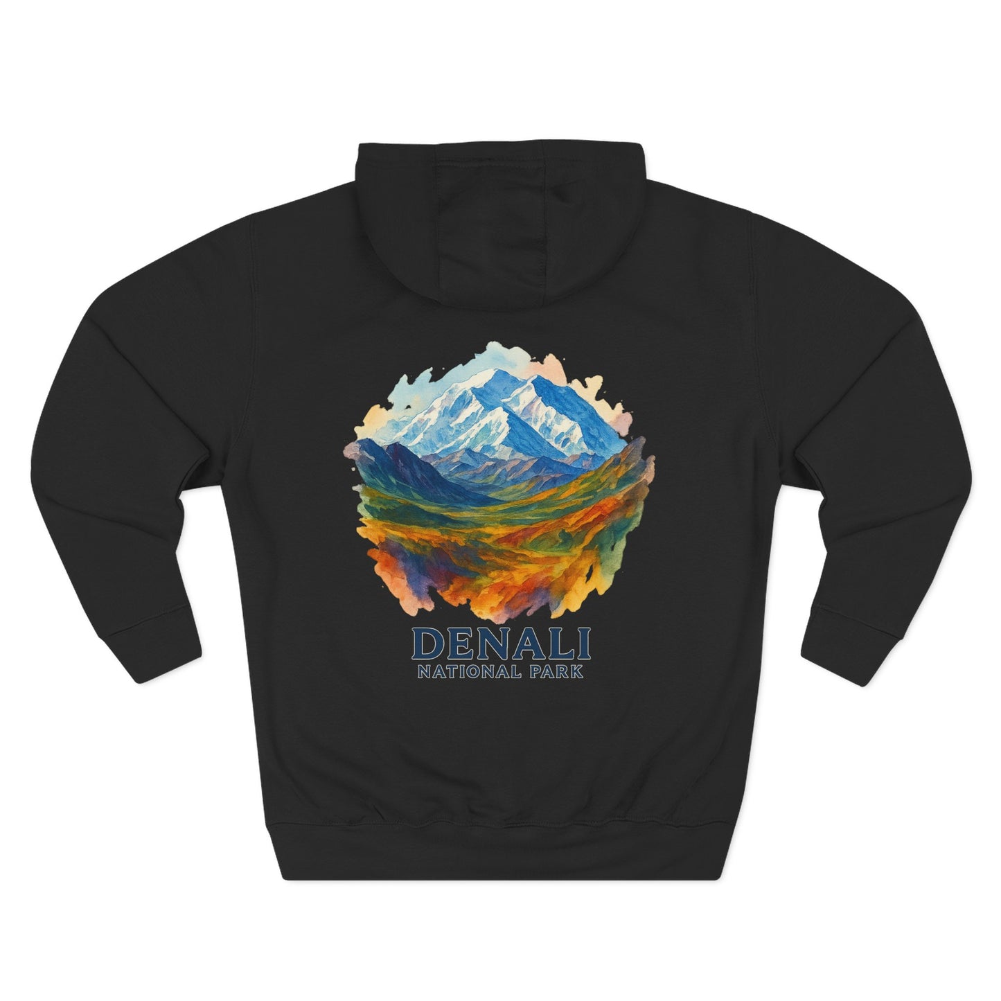 Denali National Park Watercolor Hoodie