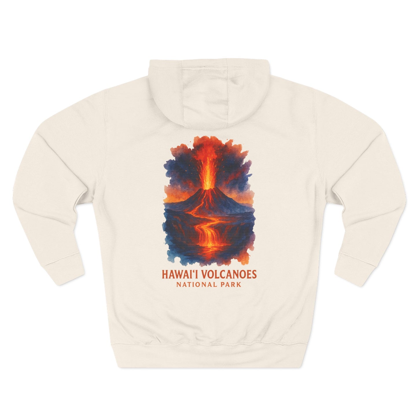 Volcanoes National Park Watercolor Hoodie