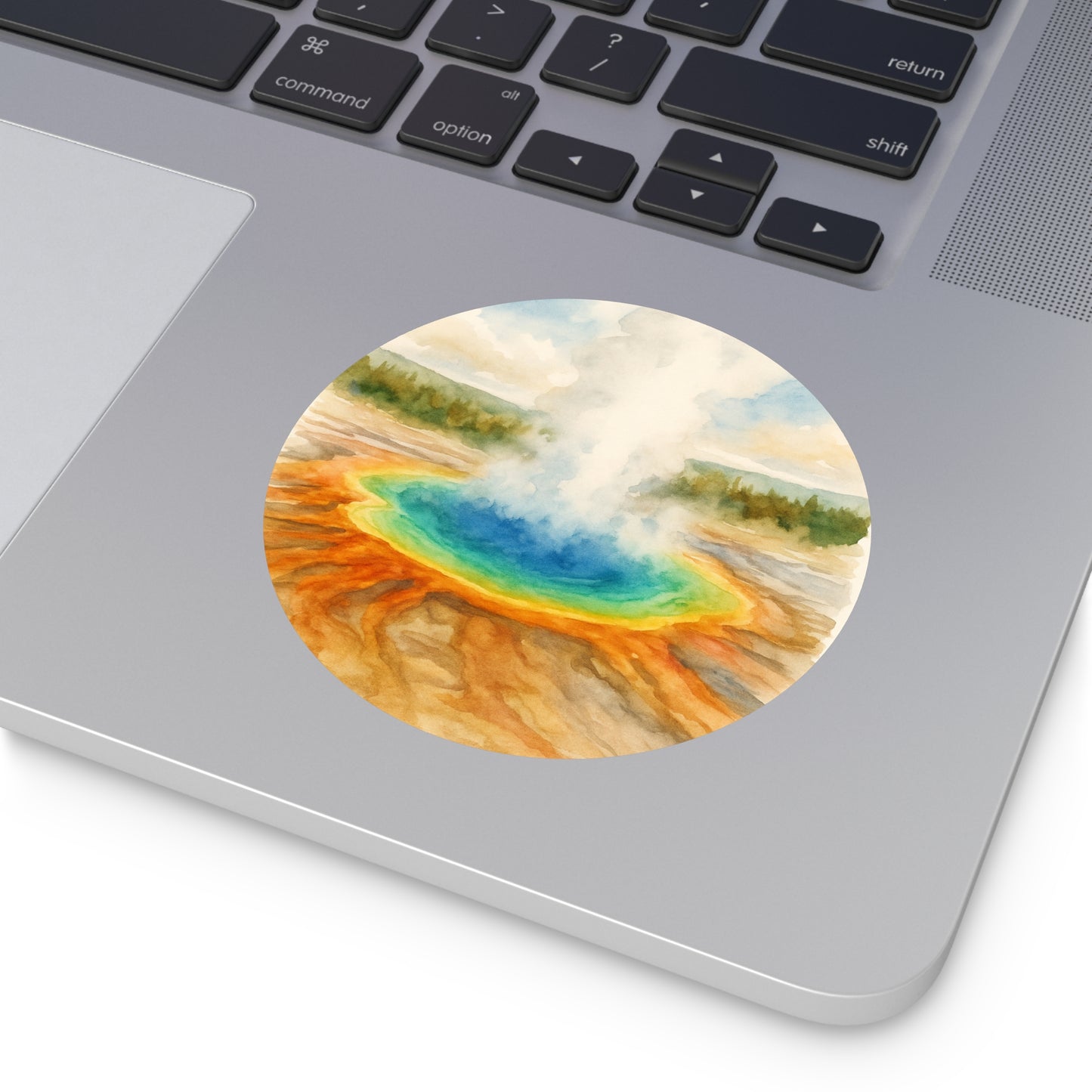 Yellowstone National Park Round Vinyl Stickers | Painted Parks