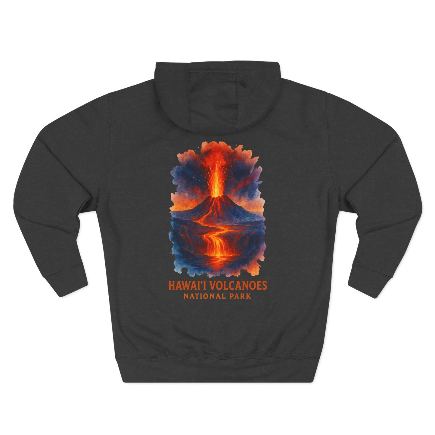 Volcanoes National Park Watercolor Hoodie