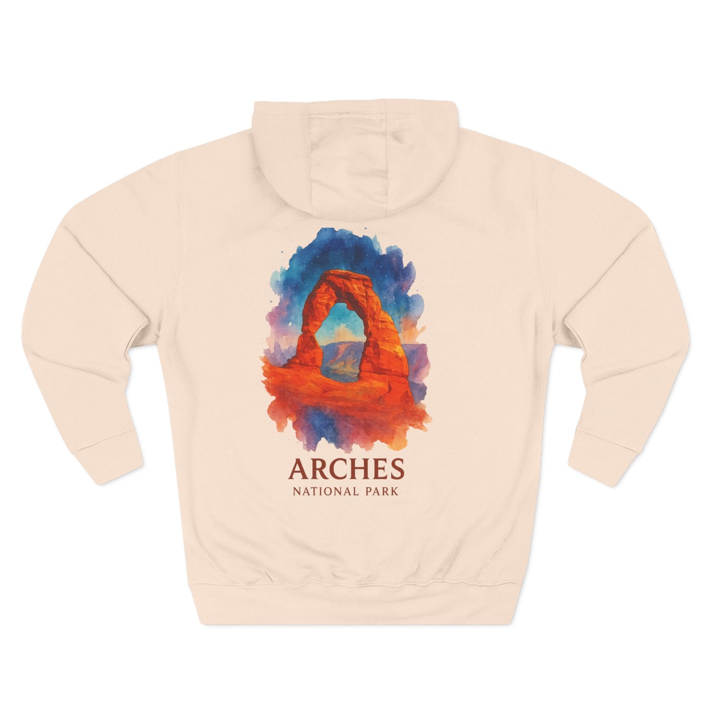 Arches National Park Watercolor Hoodie
