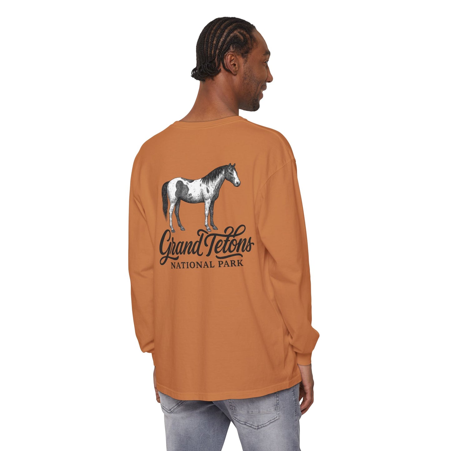 Grand Teton Park Shirt Long Sleeve Wild Horse Tee