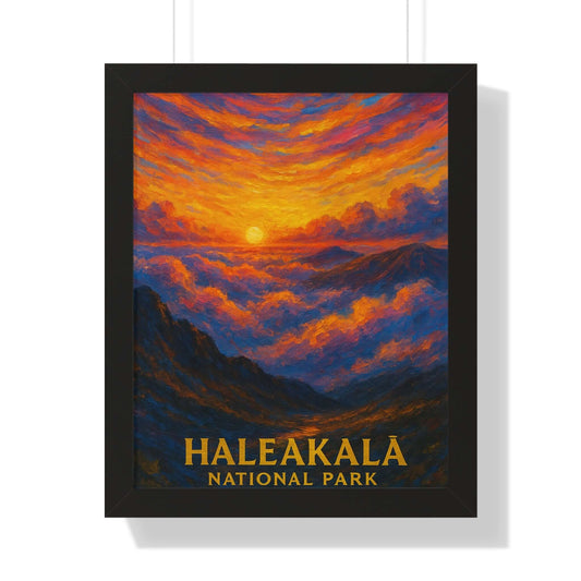 Haleakala National Park Framed Vertical Poster | Painted Parks