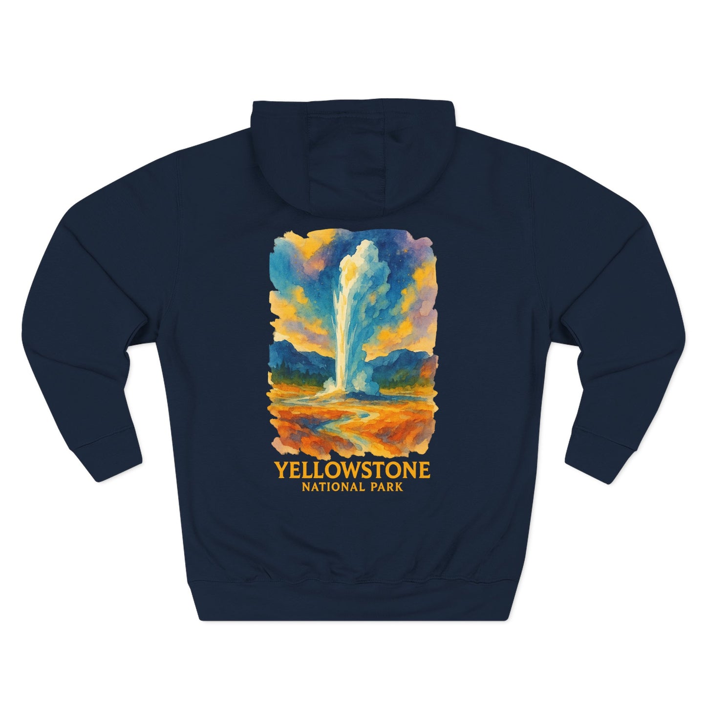 Yellowstone National Park Watercolor Hoodie