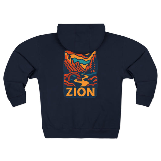 Zion National Park zip Hoodie