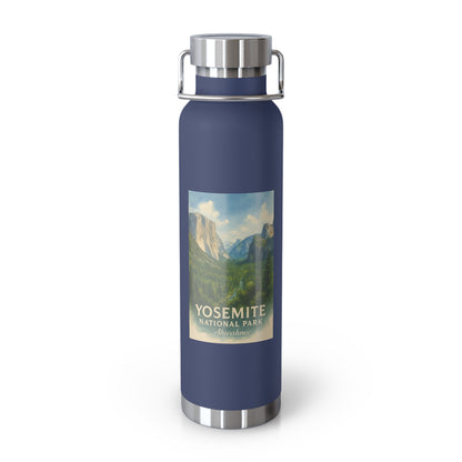 Yosemite National Park Watercolor Insulated Water Bottle