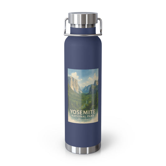 Yosemite National Park Watercolor Insulated Water Bottle