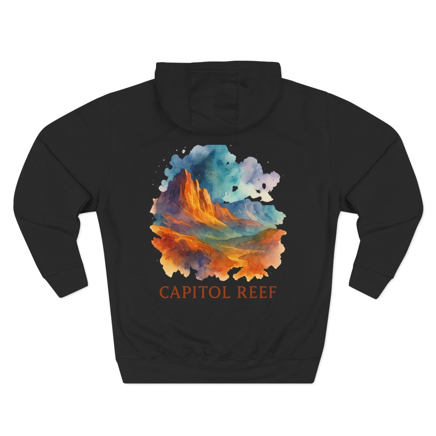 Capitol Reef National Park Watercolor Hoodie
