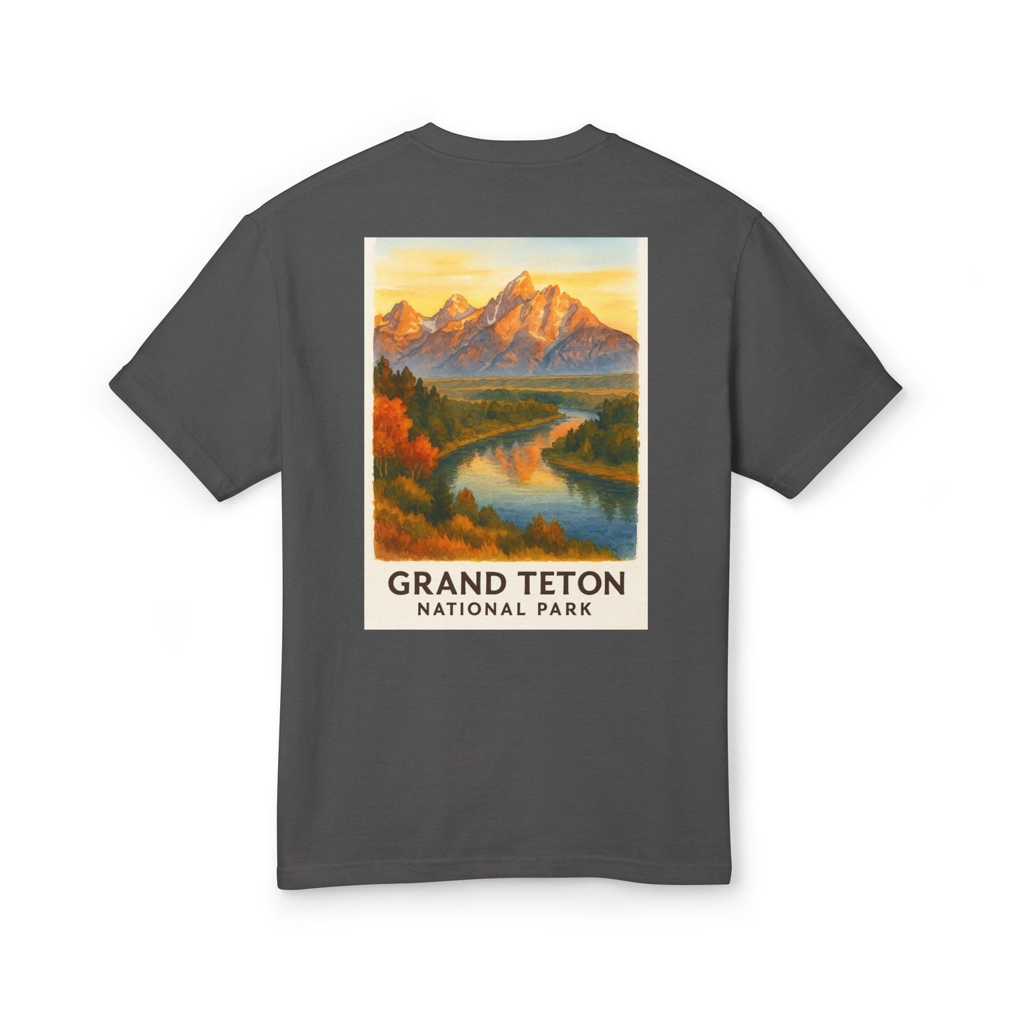Grand Teton National Park Watercolor T-Shirt