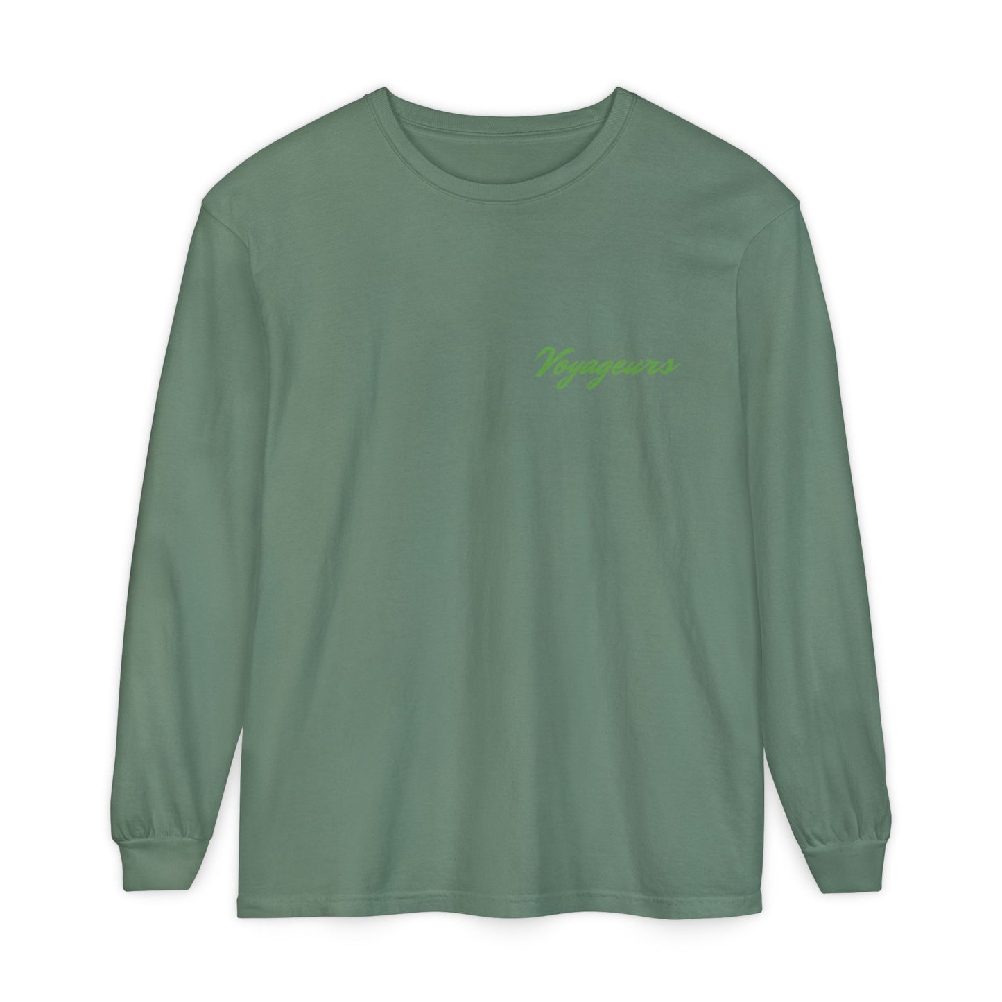 Voyageurs National Park Long Sleeve Tee — Northern Lights Canoe Graphic