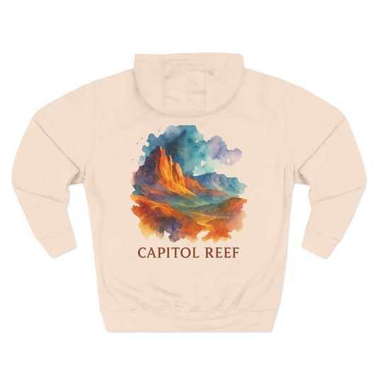 Capitol Reef National Park Watercolor Hoodie