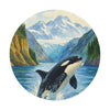 Kenai Fjords National Park Round Vinyl Stickers | Painted Parks