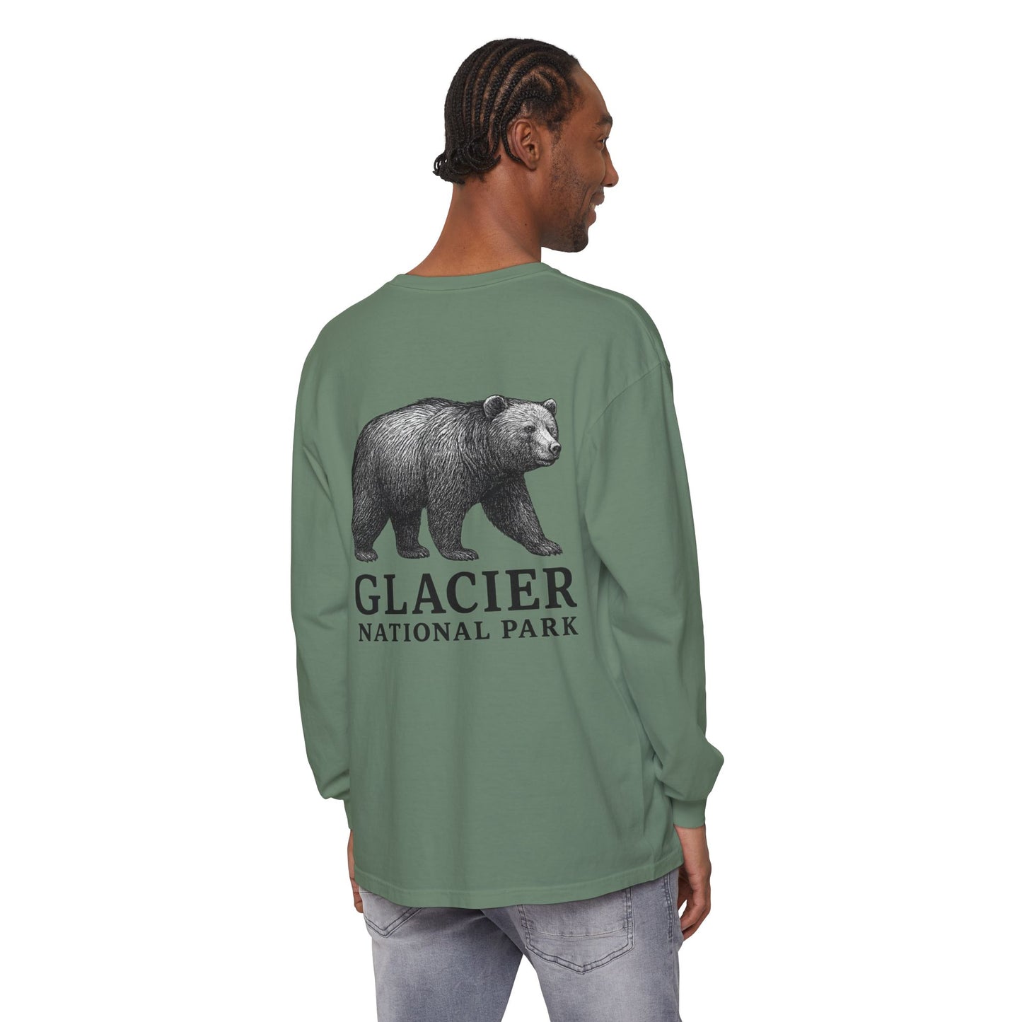 Glacier National Park Long Sleeve Bear Shirt