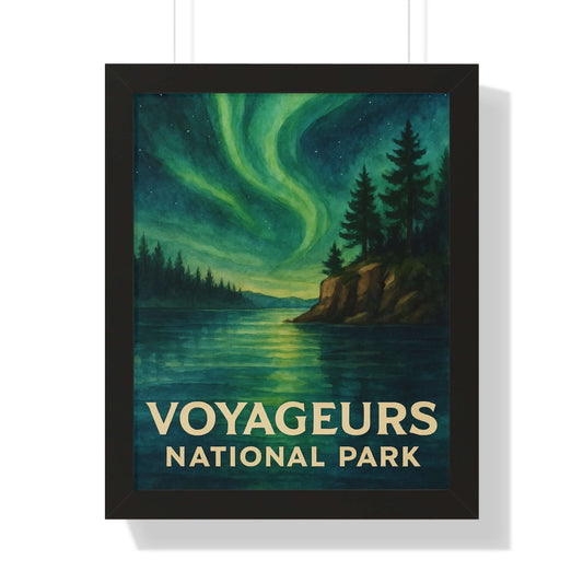 Voyageurs National Park Framed Vertical Poster | Painted Parks