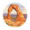 Arches National Park Round Vinyl Stickers | Painted Parks