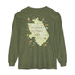 Glacier National Park Long Sleeve Map Tee