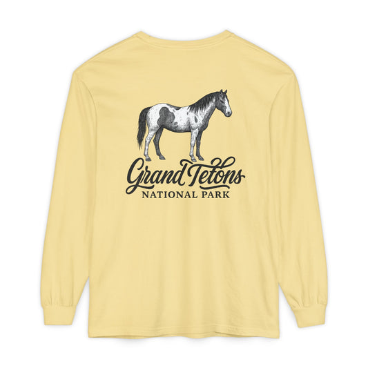 Grand Teton Park Shirt Long Sleeve Wild Horse Tee