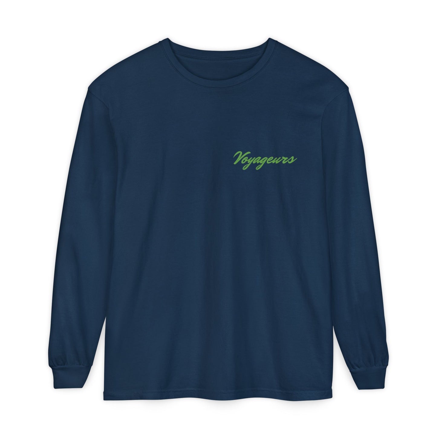 Voyageurs National Park Long Sleeve Tee — Northern Lights Canoe Graphic