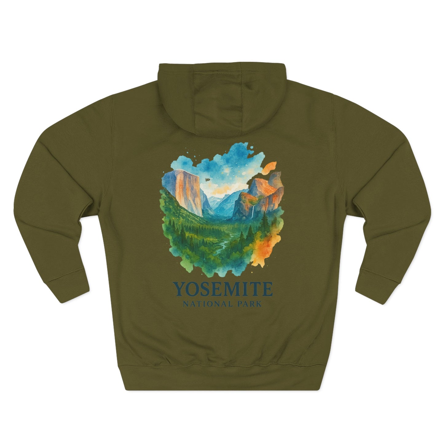 Yosemite National Park Watercolor Hoodie