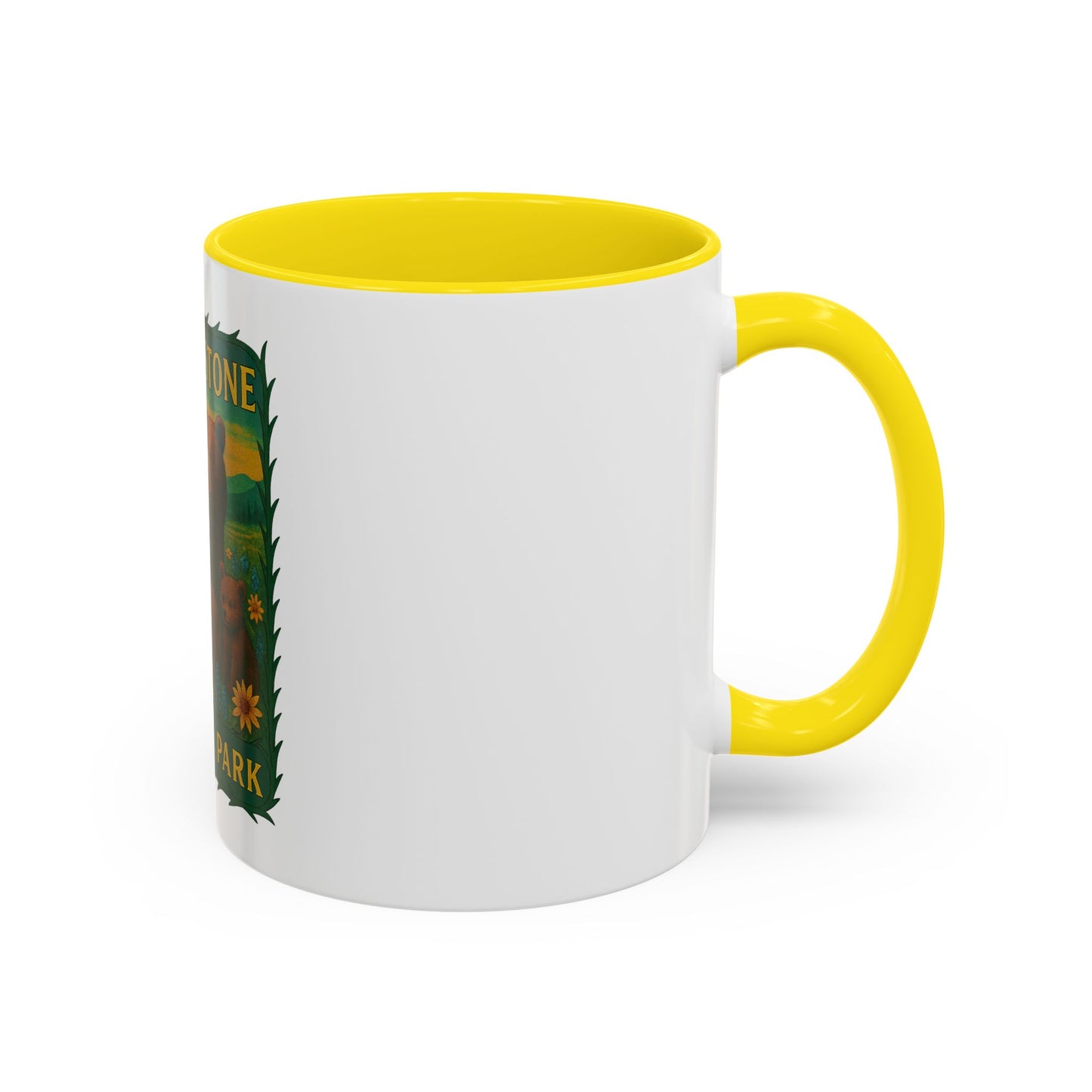 Yellowstone National Park Quad Mom Bear Family Mug (11oz)